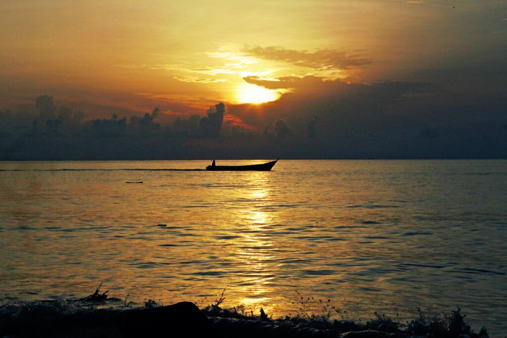 Sunset Di Pantai Amal Nature Sunset Tarakan Beach
