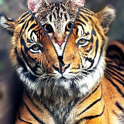 wapcatears cat tiger cute freetoedit